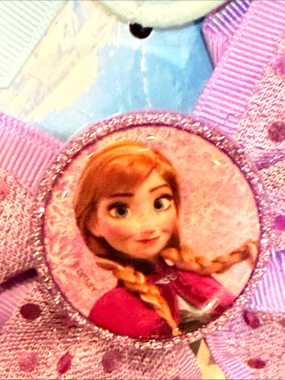Brand new Disney Frozen Sequin Character Hair tie Bows - Picture 4 of 5